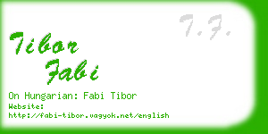 tibor fabi business card